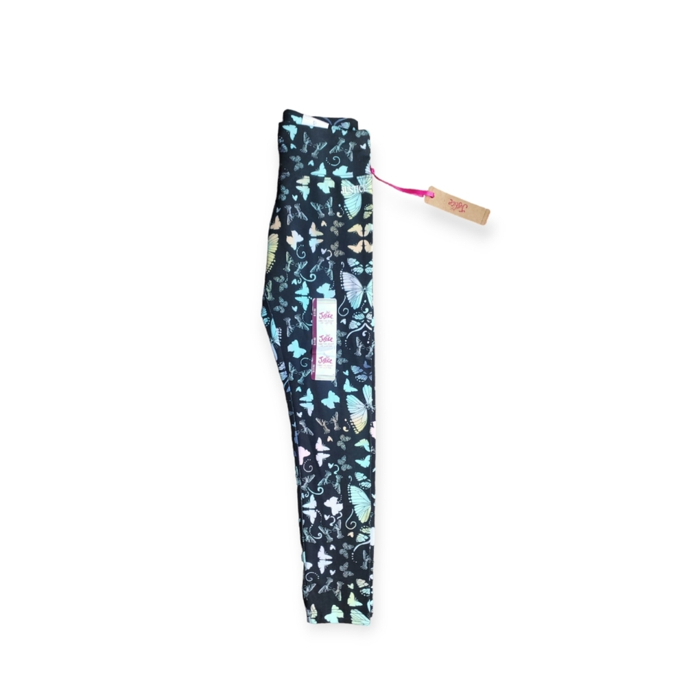 Justice Girl's Butterfly Leggings Size S (7-8)